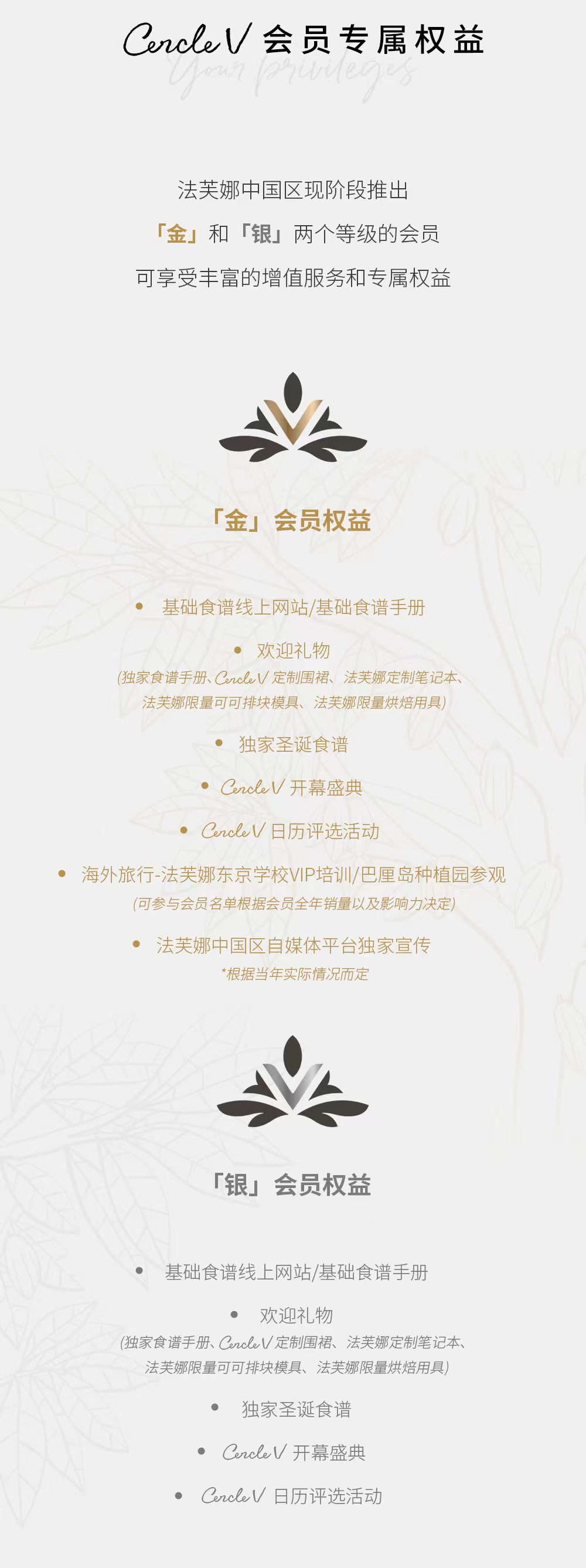 CERCLEV會員上線，與法芙娜共成長